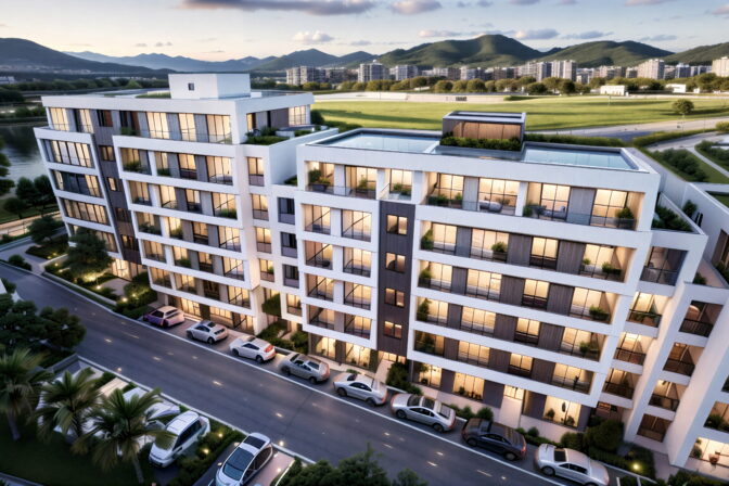 NOVO City İzmir, İzmir Torbalı’da Pancar OSB’ye komşu, Aydın-İzmir Otobanı’na cephe modern konut ve yatırım projesi.