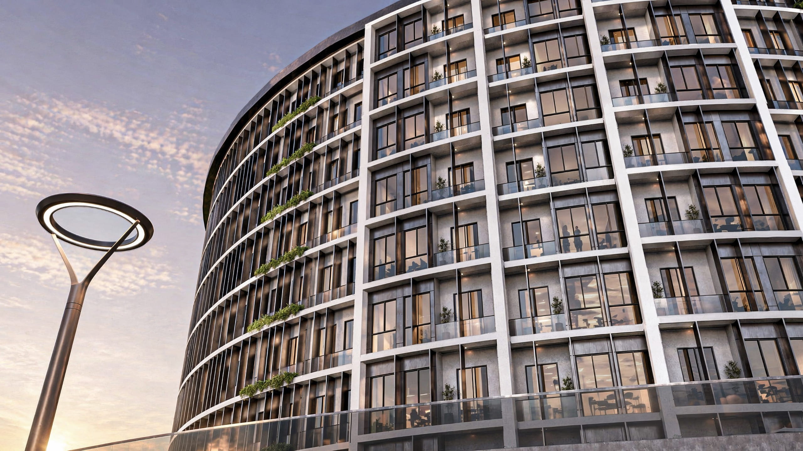 Kocaeli Körfez’de konumlanan NOVO Park Viva Körfez’in deniz manzaralı modern dış cephe görünümü.