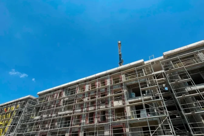Kocaeli Başiskele’deki NOVO Park 4 projesinin inşaat sahası ve yapım aşamasındaki blokları.